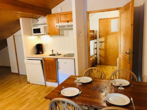 Studio mansardé avec balcon, piscine et parking souterrain à Samoëns - FR-1-629-92